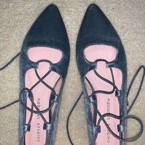 Chinese laundry lace up flats